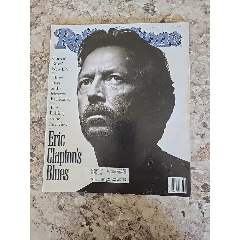 Rolling Stone Magazine Issue‎ 615 October 17 1991 Eric Clapton Guns n' Roses